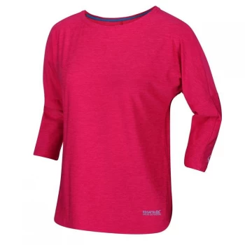 Image of Regatta Pulser three quarter sleeve T-Shirt - Dark Cerise