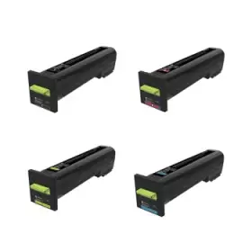 Image of Lexmark 72K2X Original Extra High Capacity Black & Colour Return Program Toner Multipack