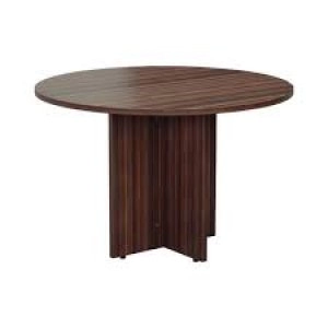 Image of Jemini Walnut Round D1200 Meeting Table 1200mm diameter, 730mm height