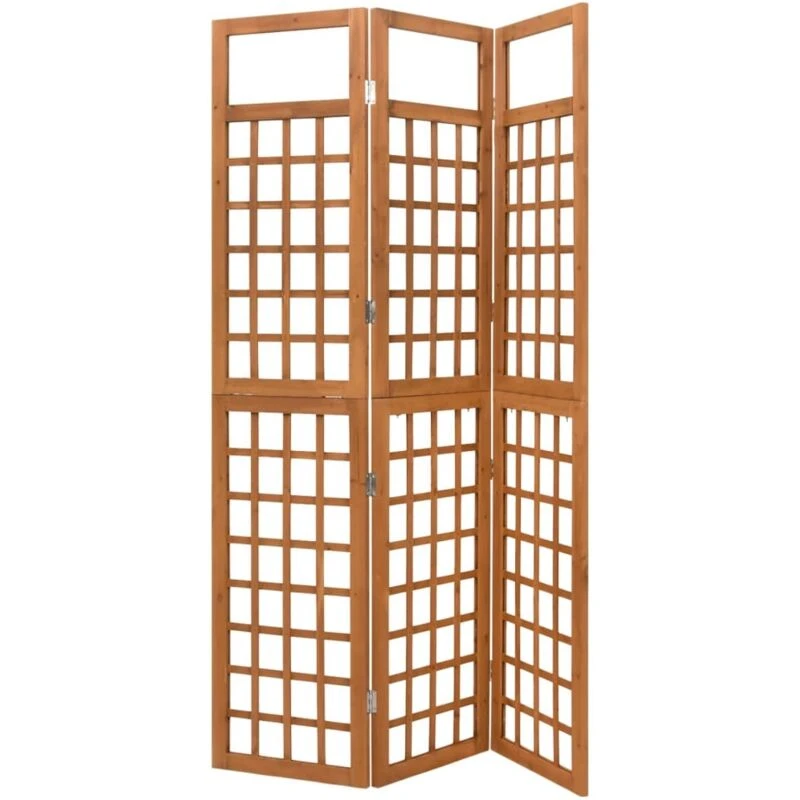 Image of VIDAXL 3-Panel Room Divider/Trellis Solid Fir Wood 121x180.5cm Vidaxl 8720286452615