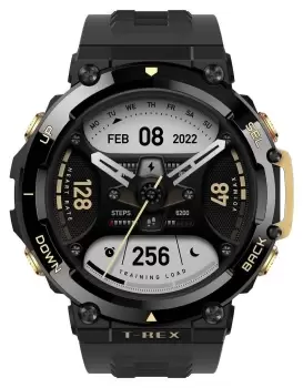 Image of Amazfit T-Rex 2 Smartwatch - Astro Black and Gold