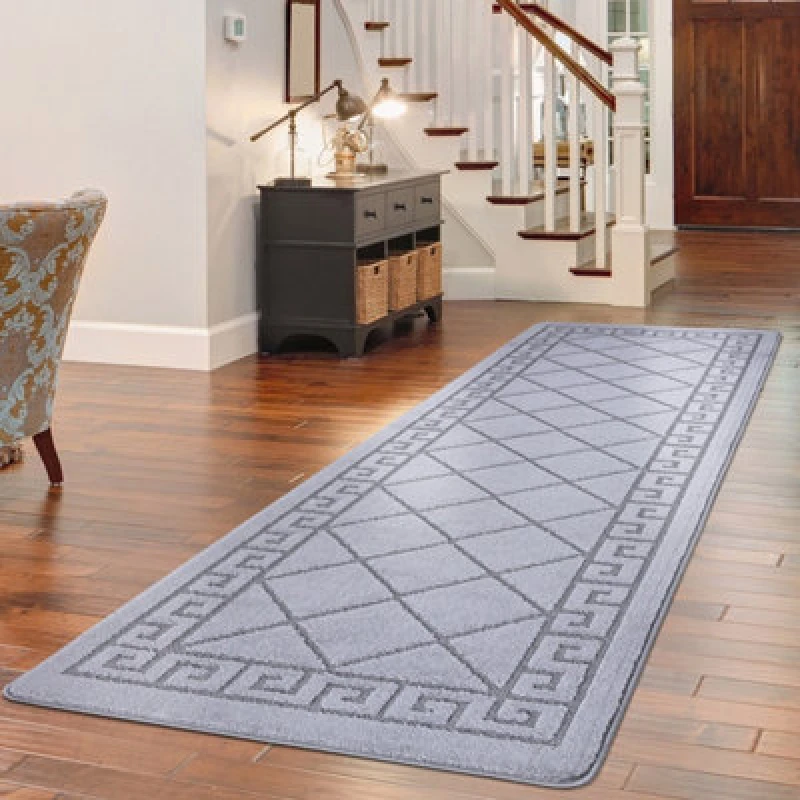 Image of Smart Living Smart Living Tribela Heavy Duty Machine Washable Hallway Kitchen Non Slip Door Mat in Dark Grey Size: 60cm x 110cm Dark Grey 60cm x 110