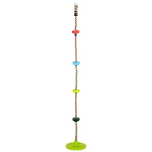 Image of Homcom Kid Climbing Rope Disc Swings Seat Set With Platforms For Playground