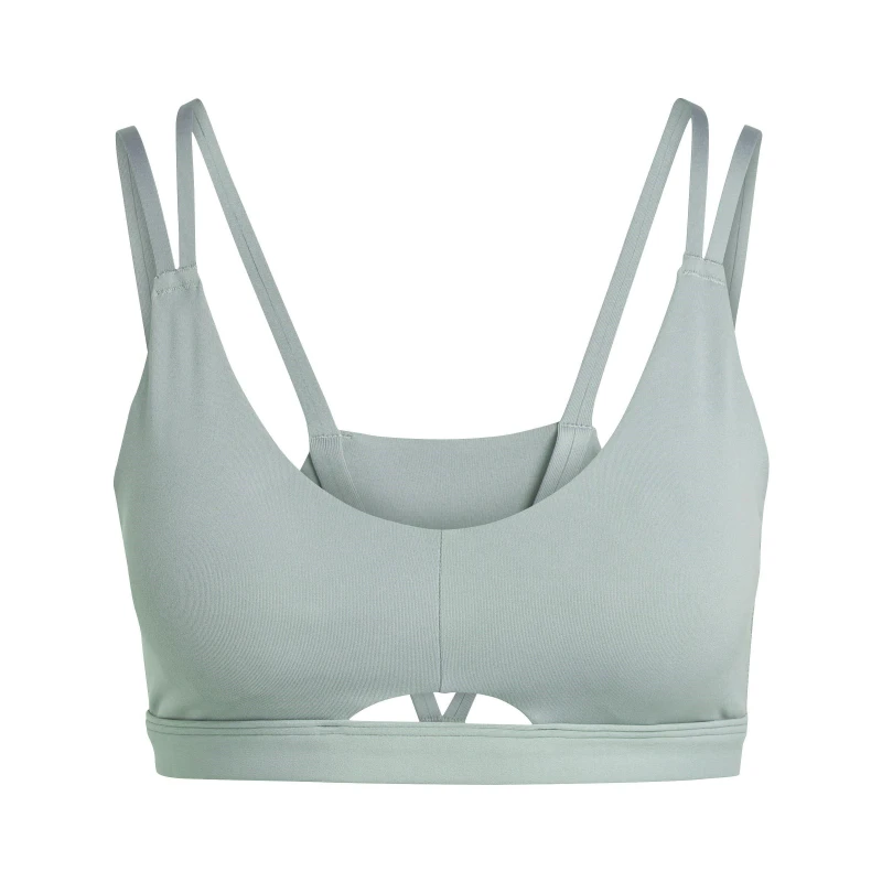 Image of adidas Yoga Studio Luxe Low Impact Sports Bra Womens - Green Green 30A