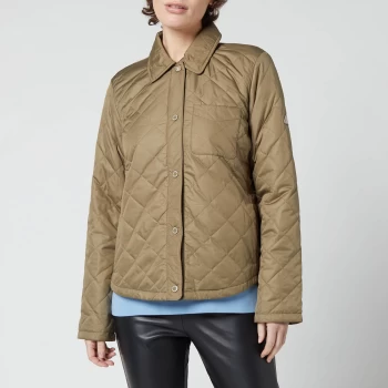 Image of Barbour Womens Blue Caps Quilted Jacket - Dusky Green - UK 14