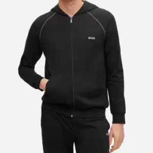 Image of BOSS Bodywear Mix and Match Logo Cotton-Blend Jacket - XL