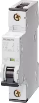 Image of Siemens Sentron 20A MCB Mini Circuit Breaker1P Curve B, Breaking Capacity 6 kA