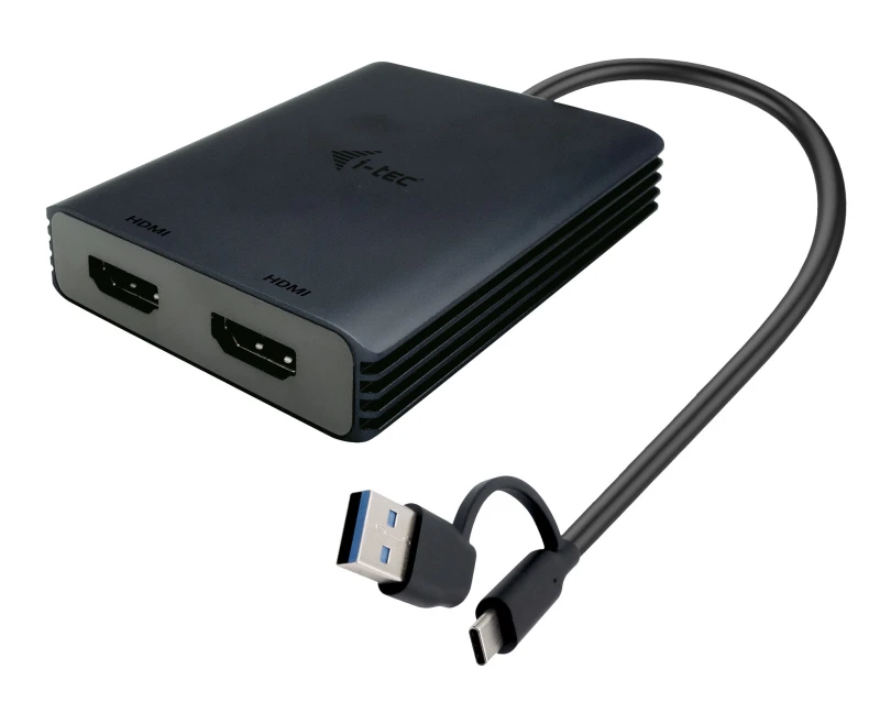 Image of i-tec i-tec USB-A/USB-C Dual 4K/60 Hz HDMI Video Adapter CADUAL4KHDMI