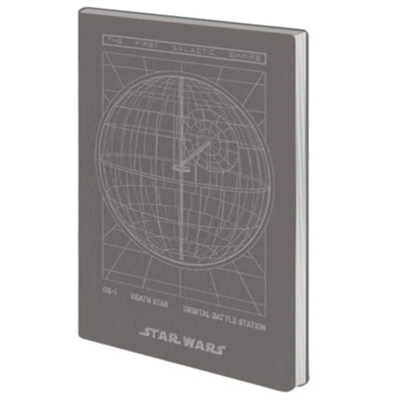 Image of Star Wars Star Wars Empire Flexible A6 Notebook Pack of 2 in Grey Grey One Size Unisex 5063750917016