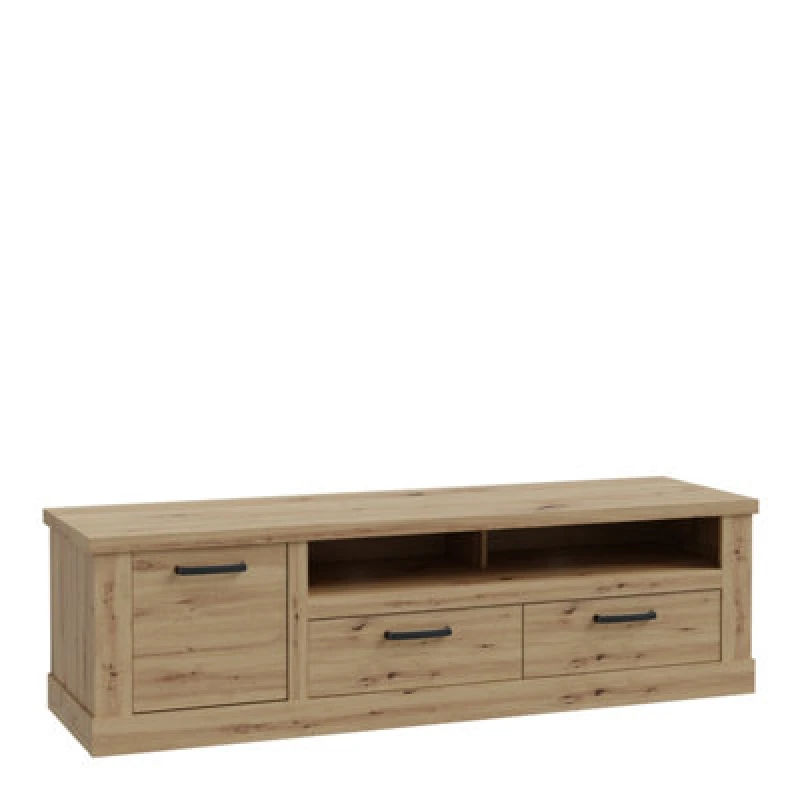 Image of Furniture To Go Corona 2 Drawer 1 Door Coffee TV Unit In Artisan Oak