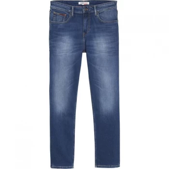 Image of Tommy Jeans Straight Ryan Mens Jeans - Wilson Mid Blue