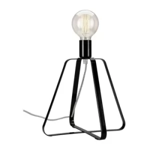 Image of Riccardo Wire Frame Table Lamp Black, 1x E27