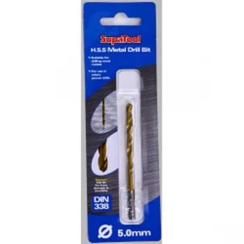Image of SupaTool Titanium Coated HSS Drill Bits 5x86mm