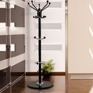 Image of Coat Stand Black 173cm with Marble Base