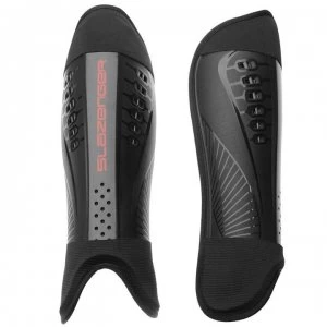Image of Slazenger Pro Hockey Shin Pads Adult - Black/Red