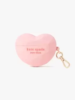 Image of Kate Spade Bonbon Silicone 3D Candy Heart Silicone Airpod Pro Case, Locket Pink, One Size