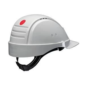 Image of 3M G2000C Solaris Safety Helmet Ventilation Peltor Uvicator Neck Protection White