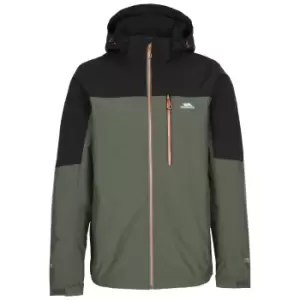 Image of Trespass Mens Tappin Hooded Waterproof Jacket (M) (Ivy)