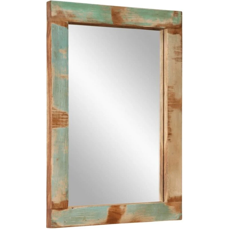 Image of VIDAXL Mirror 70x50cm Solid Wood Reclaimed and Glass Vidaxl 8720845724870
