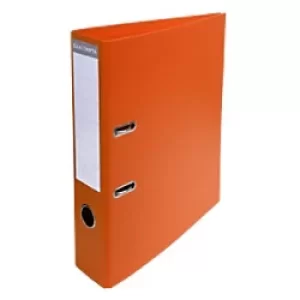Image of Prem'Touch Lever Arch File PVC A4, S70mm 2 Ring, Orange, Pack of 10
