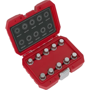 Image of Sealey 10 Piece Locking Wheel Nut Key Set for VW