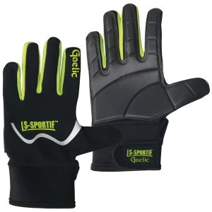 Image of LS Famous Gloves Black/Lime/White - Small Junior