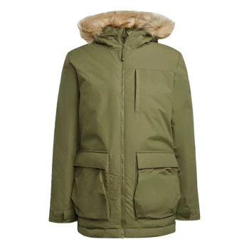 Image of adidas Utilitas Hooded Parka Mens - Focus Olive