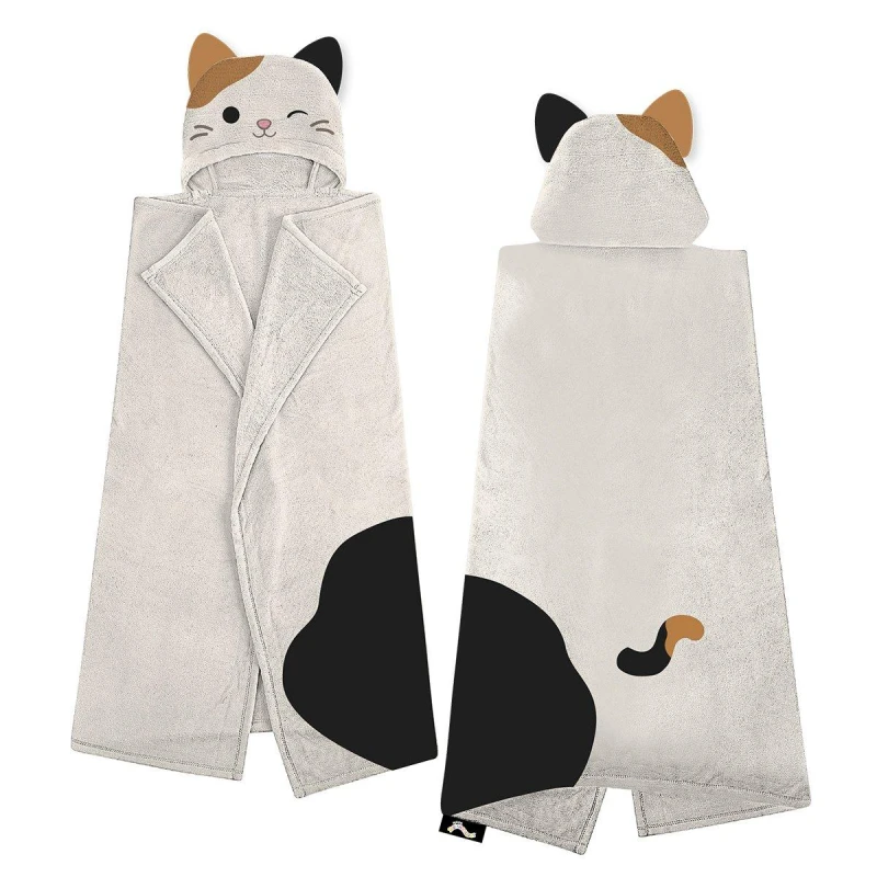 Image of Squishmallows Camcat 3D Hooded Fleece Blanket Multi