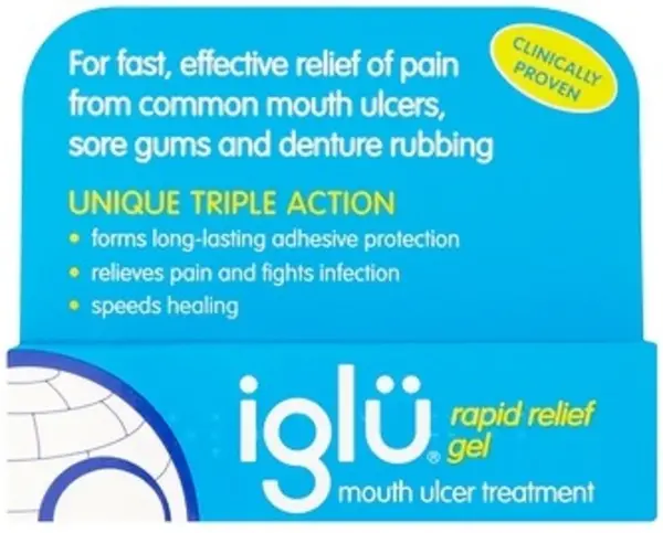 Image of Iglu Rapid Relief Mouth Ulcer Treatment Gel 8g