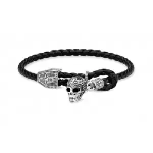 Image of Thomas Sabo Skull Leather Bracelet A1785-682-11-L25v