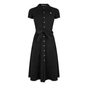 Image of Polo Ralph Lauren Polo Shirt Dress - Black