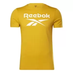 Image of Reebok Fitted T-Shirt Mens - Yellow