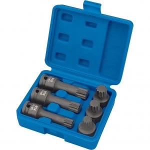 Image of Draper 6 piece 1/2" Drive Impact Bit Set 1/2"