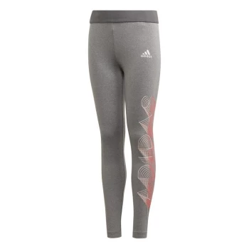 Image of adidas Graphic Tights Junior Girls - Grey