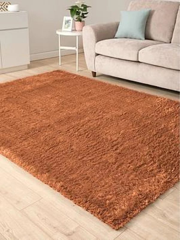 Image of The Very Collection Snug Plain Rug Honey VGES4 Unisex 120 x 170cm,160 x 230cm,200 x 290 cm,60 x 110cm,80 x 150cm