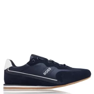 Image of Hugo Boss Rusham Low Profile Trainers Navy/White 401 Men