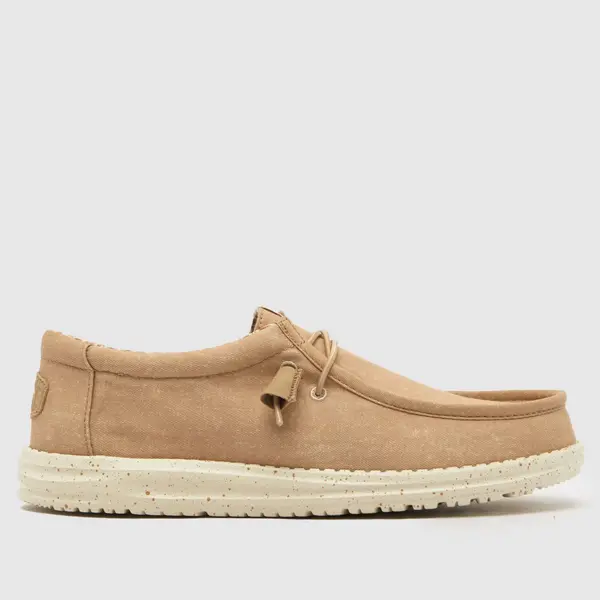 Image of HEYDUDE wally trainers in tan Tan UK 9 (EU 43)