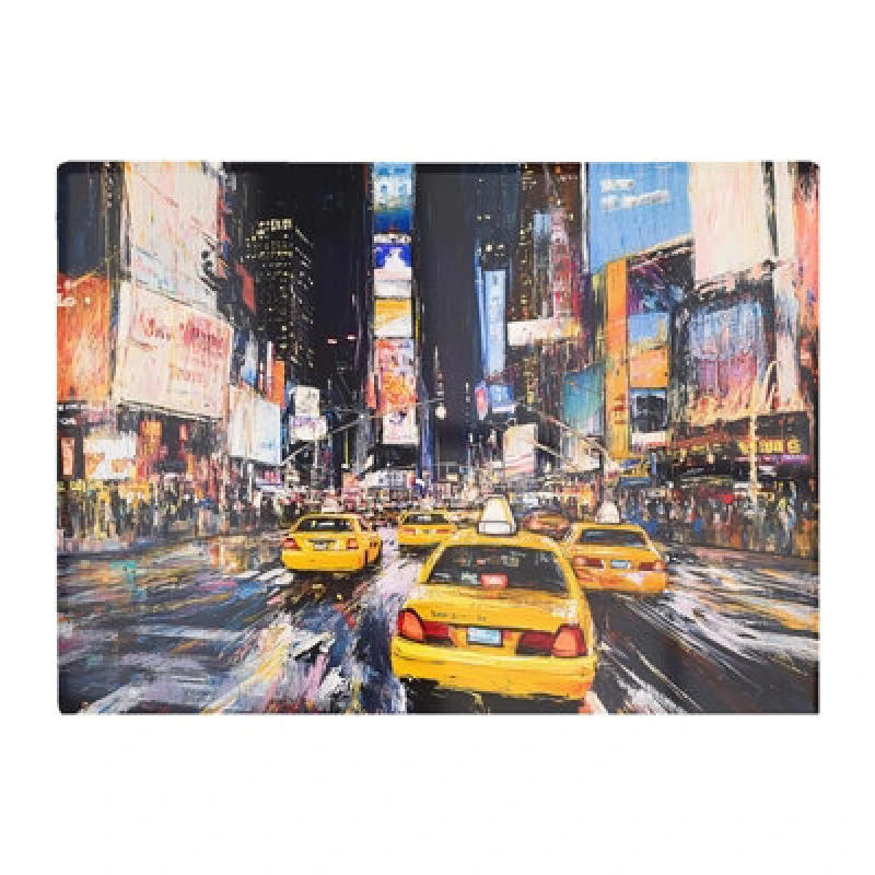 Image of Warren Reed Designer Times Square In Vivid Stroke Chopping Board