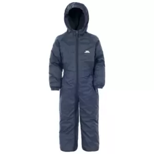 Image of Trespass Baby Unisex Dripdrop Padded Waterproof Rain Suit (12/18 Months) (Navy Blue)