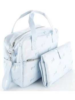 Image of Kenzo Baby Changing Bag And Mattress Set - Blue
