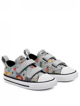 Image of Converse Chuck Taylor All Star 2v Bugged Out Ox Infants Trainer - Grey, Size 4