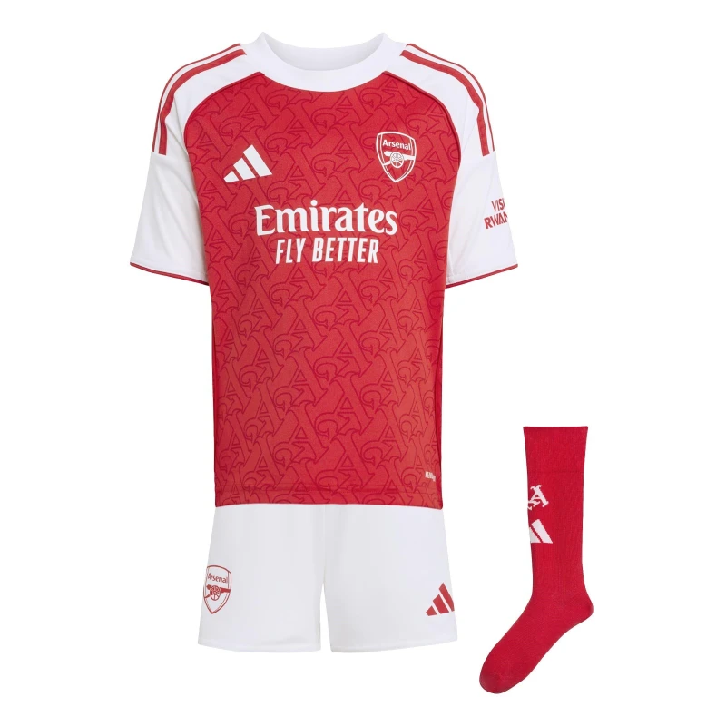 Image of adidas Arsenal Home Mini Kit 2025 2026 Infants Red/White male 3-4 Years