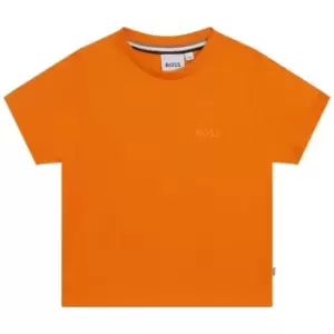 Image of Boss Small Logo T-Shirt Infants - Orange