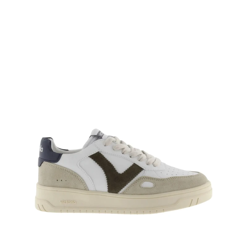 Image of VICTORIA Seul Leather Trainers white/navy Women 36 (3.5);41 (7);39 (5.5 to 6);37 (4)