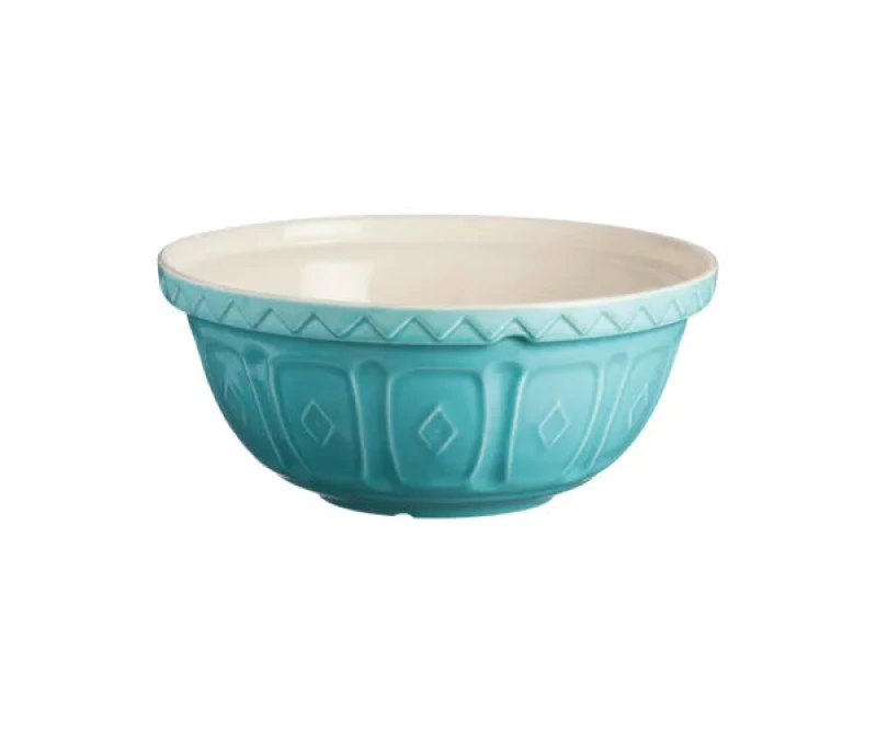 Image of Mason Cash Colour Mix Mixing Bowl 29cm Turquoise Turquoise
