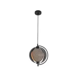 Image of Larissa Kampia Ceiling Pendant Light 1x E27 Iron, Arcylic Black