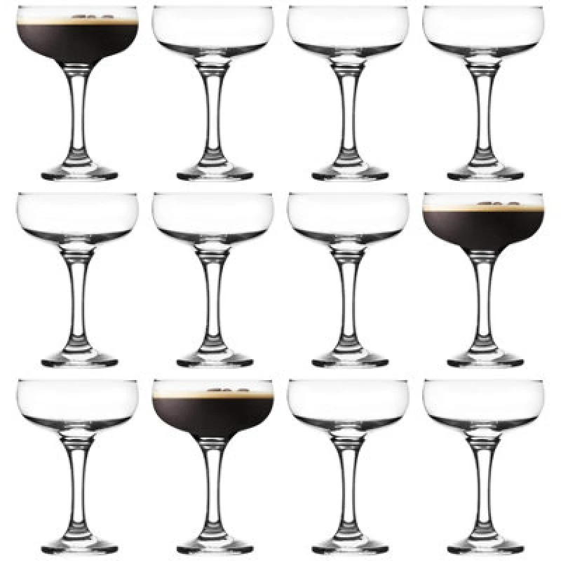 Image of LAV Misket Espresso Martini Glasses - 235ml - Clear - Pack of 12 Clear