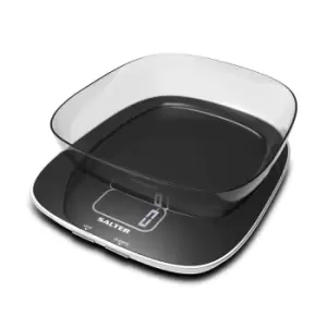 Image of Salter Contour Bowl Digital Kitchen Scale 20kg Capacity - Black