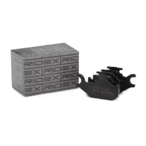 Image of RIDEX Brake pad set Front Axle 402B1136 Brake pads,Brake pad set, disc brake RENAULT,Twizy (MAM_)