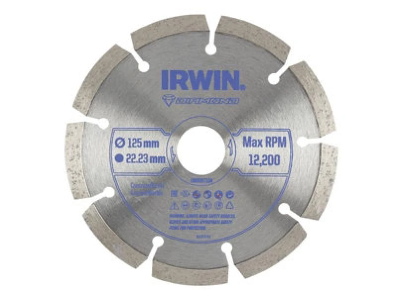 Image of Irwin Iw8087104 Segmented Diamond Saw Blade 125 X 22.23mm Irwiw8087104
